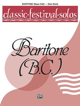 cover Classic Festival Solos Vol. 1 Baritone BC Solo Part cover